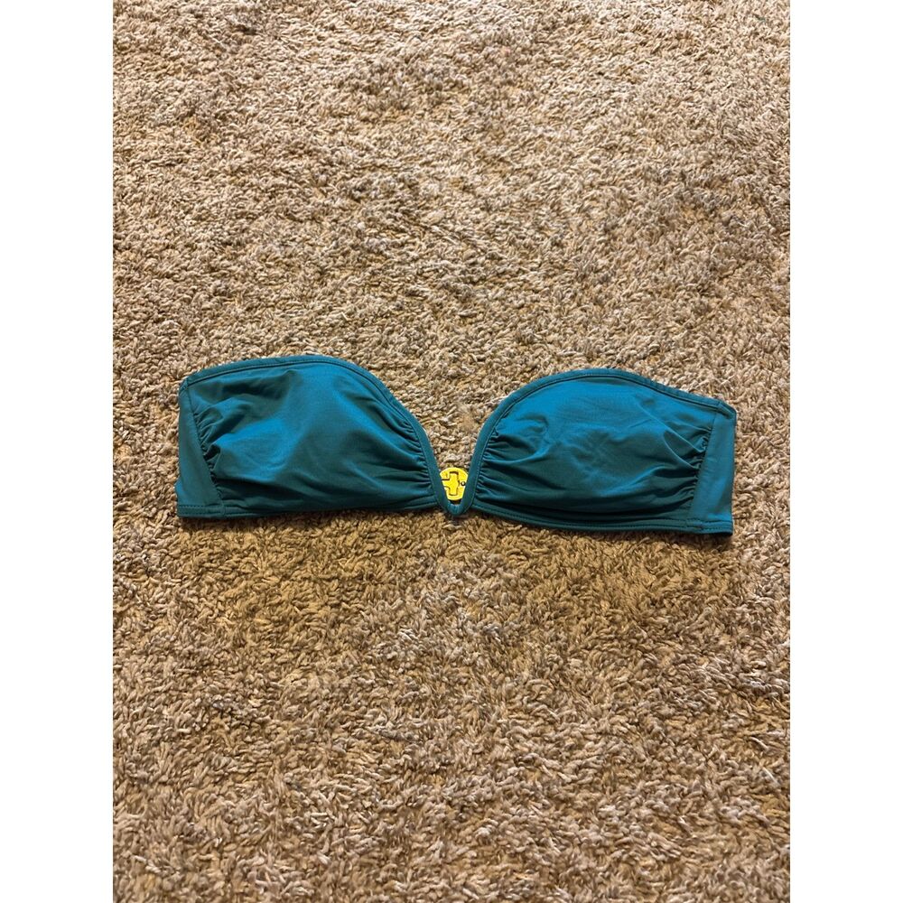 Victoria's Secret teal strapless bikini top